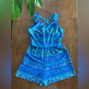 Vintage Kathie Lee Beach Romper Size 10